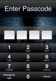 mobile device passcode