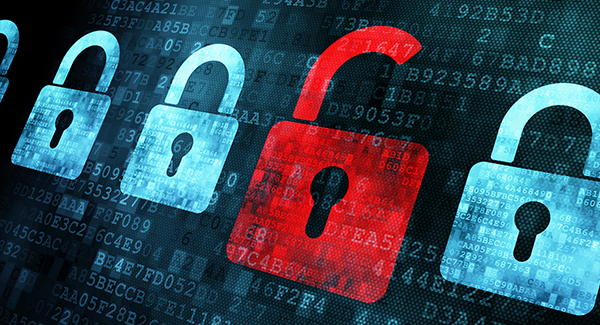 Lock on digital screen